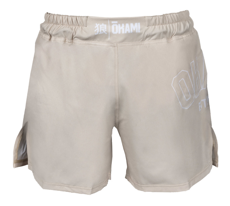 Okami Logo Fightshorts -Sand